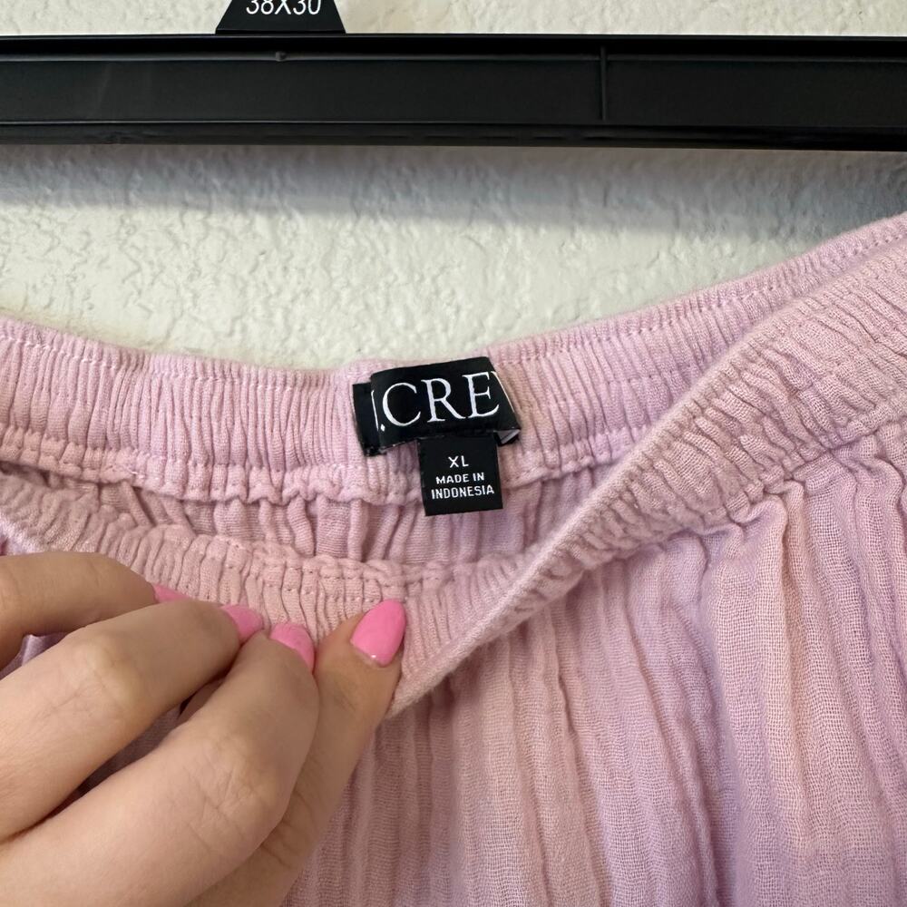 J. Crew Side Slit Soft Gauze Maxi Skirt Light Pink Size XL - Picture 5 of 5